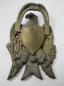 EAGLE Old Brass Door Knocker Figural Architectural Hardware Element