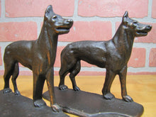 Load image into Gallery viewer, GERMAN SHEPHERD Guard Dogs Old Bookends Cast Iron Decorative Art Statues
