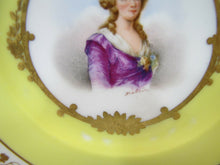 Load image into Gallery viewer, Madame Elisabeth France Antique Porcelain Portrait Plate French Princess Royalty
