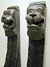 Load image into Gallery viewer, Antique Griffins Monsters Beasts Wood Carved Decorative Architectural Elements
