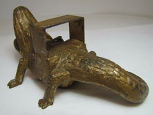Load image into Gallery viewer, ALLIGATOR ST PETERSBURG Old Fla Souvenir Ash Tray Cigar Rest Matchbook Holder
