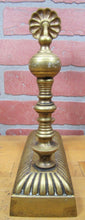 Load image into Gallery viewer, Antique Fireplace Tool Rest Brass Decorative Arts Hearth Ware Flower Ornate

