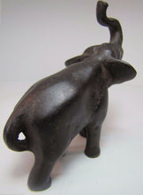 Load image into Gallery viewer, Antique Cast Iron Elephant desk shelf art paperweight nicely detailed old
