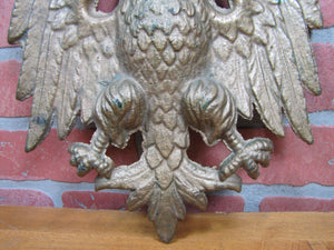 Antique Cast Iron EAGLE Wall Mount Decorative Art Plaque Universal Co Pat Pend