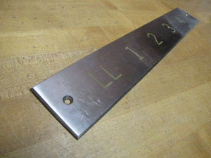 ELEVATOR LL - 1 - 2 - 3 - 4 Floor Indicator Sign Plaque Architectural Hardware