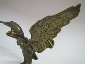 Antique Brass EAGLE Topper Spread Wings Finial Architectural Hardware Element
