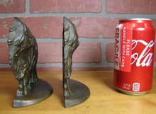 Load image into Gallery viewer, Old PEKINGESE Bookends Cast Iron Bronze Wash Decorative Art Dog Statues
