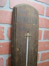 Load image into Gallery viewer, OTHELLO RANGE HEUSINGEER MILITARY PLAZA Texas Antique Thermometer Wood Sign Ad
