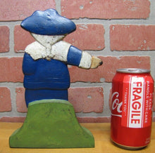 Load image into Gallery viewer, PILGRIM BOY Antique Doorstop Cast Iron Figural Decorative Art Statue Doorstopper
