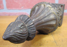 Load image into Gallery viewer, Antique Brass Flame Finial Ornate Original Old Architectural Hardware Element
