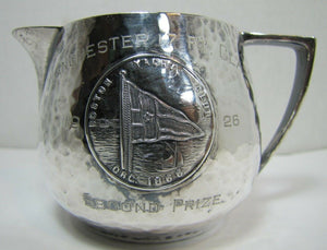 1926 BOSTON YACHT CLUB Trophy Award Manchester 17 Ft Class Hand Beaten EPNS