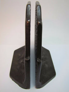 1920s TIGER & SNAKE CONNECTICUT FOUNDRY Art Deco Era Cast Iron Decorative Arts Bookends