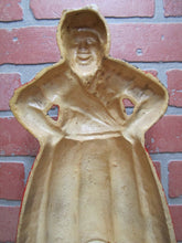 Load image into Gallery viewer, 1920s Chef Woman Hands Hips Cast Iron Doorstop Littco Littlestown Pa Americana
