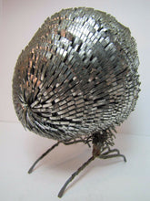 Load image into Gallery viewer, Vintage Folk Art Tin Owl wonderful ornate detailing snip cut bent tin artwork
