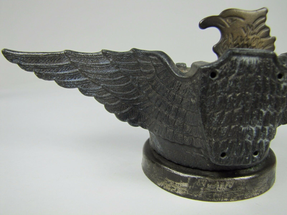 Antique Figural Spread Winged Eagle Radiator Cap Hood Ornament Emblem ...