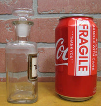Load image into Gallery viewer, TURPENTINE Antique Reverse Glass Label Bottle Apothecary Drug Store Medicine
