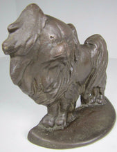 Load image into Gallery viewer, PEKINGESE Old Figural Dog Bronze Brass Doorstop Bookend Decorative Art Statue
