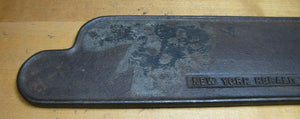 Old NEW YORK HERALD TRIBUNE Newspaper Advertising Cast Iron Paper Weight Sign Ad