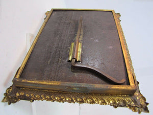 Antique Ornate Brass Picture Frame exquisite fine detailing turn of century 1900