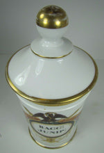 Load image into Gallery viewer, Antique 19c Porcelain APOTHECARY JAR w Lid A COLLIN PARIS EAGLE SNAKE Exquisite
