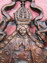Load image into Gallery viewer, Antique Bronze Virgen de San Juan de los Lagos Religious Hospital Sign Plaque
