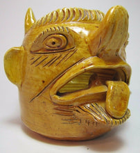 Load image into Gallery viewer, Vintage Folk Art Pottery DEVIL MONSTER Head RR ROSA RAMALHO 1888-1977 Ashtray
