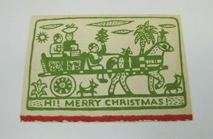 HI! MERRY CHRISTMAS! ETHEL SPEARS (1903-1974) Artwork Greeting Card