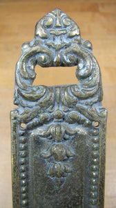 Old Brass DOOR PUSH Decorative Arts Detailed Architectural Hardware Element