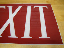Load image into Gallery viewer, EXIT Art Deco Reverse on Glass Sign Gothic Lettering Theatre Industrial Safety
