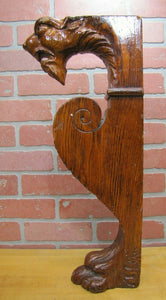Antique Wooden DRAGON GRIFFIN MONSTER BEAST Architectural Decorative Element