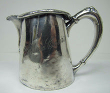 Load image into Gallery viewer, Antique PELHAM COURT HOTEL Advertising Silver Plate Creamer SIMEON &amp; GEORGE Quad
