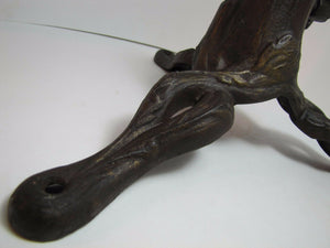Antique Cast Iron Tree Base Roots Stand exquisite fine detailing pole base stand