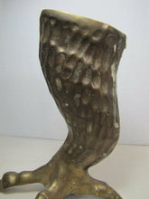 Load image into Gallery viewer, Vtg Brass Clawed Chicken Foot Candlestick unique finely detailed candle holder
