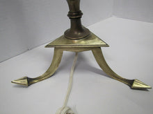 Load image into Gallery viewer, Arts &amp; Crafts Arrow Decorative Lamp Brass Bronze Triple Arrow Tip Point Legs
