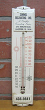 Load image into Gallery viewer, Old SEMMEL EXCAVATING ALLENTOWN PA Advertising Thermometer Sign Sun Snowflake
