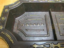 Load image into Gallery viewer, C BLAKE BOSTON MASS Antique Cast Iron Decorative Arts Large Tray Gold Black

