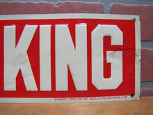 Load image into Gallery viewer, NO SMOKING Old Sign SCHWARTZ Bros PHILADELPHIA PA Embossed Tin Advertising
