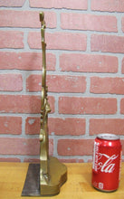 Load image into Gallery viewer, DEER BUCK FOREST Scene Old Doorstop Large Figural Brass Decorative Art Statue
