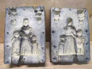 Woman Children Babies Old 2 Piece Rubber Toy Figure Making Mold