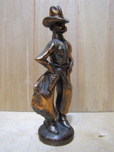 Load image into Gallery viewer, Old Gunfighter Cowboy Western Americana Decorative Art Paperweight Statue Lawman
