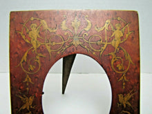 Load image into Gallery viewer, Cherubs Dragons Griffins Birds Flowers Antique Marquetry Inlaid Ornate Frame Art
