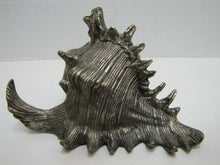 Load image into Gallery viewer, Conch Shell Vintage Decorative Arts Metal Statue Nautical Seaside Seashore Decor
