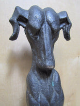 Load image into Gallery viewer, Antique Brass Whippet Dog Doorstop Whimsical Decorative Art Statue Old Make-Do
