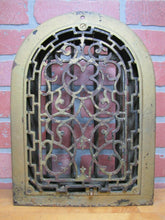 Load image into Gallery viewer, Antique Tombstone Grate Vent Pat Pend Ornate Victorian Architectural Hardware
