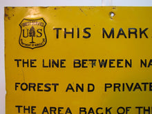 Load image into Gallery viewer, US FOREST SERVICE DEPARTMENT OF AGRICULTURE Old Sign ELWOOD MYERS Springfield O circa 1905-1920
