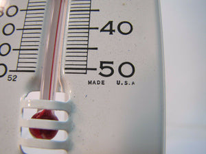 Old HAVERLY MORTUARY Adv Thermometer Sign AMBULANCE FUNERAL MITCHELL INDIANA