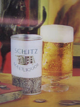 Load image into Gallery viewer, 1960s SCHLITZ MALT LIQUOR Lenticular Hologram Adv Sign Bar Pub Liquor Store
