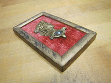Load image into Gallery viewer, Antique Brass Beautiful Maiden Flowers in Hair Decorative Arts Element Framed
