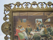 Load image into Gallery viewer, B&amp;H BRADLEY HUBBARD Antique TAVERN PUB Scene Hand Painted Decorative Arts Plaque
