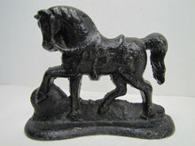 Load image into Gallery viewer, HORSE Cast Iron Doorstop figural book end door stopper decorative art statue
